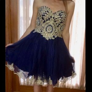 girls homecoming semi dress